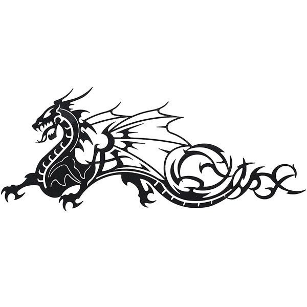 Тату трайбл дракон
