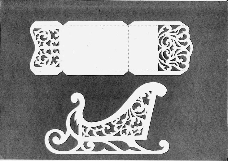 Ажурные новогодние сани