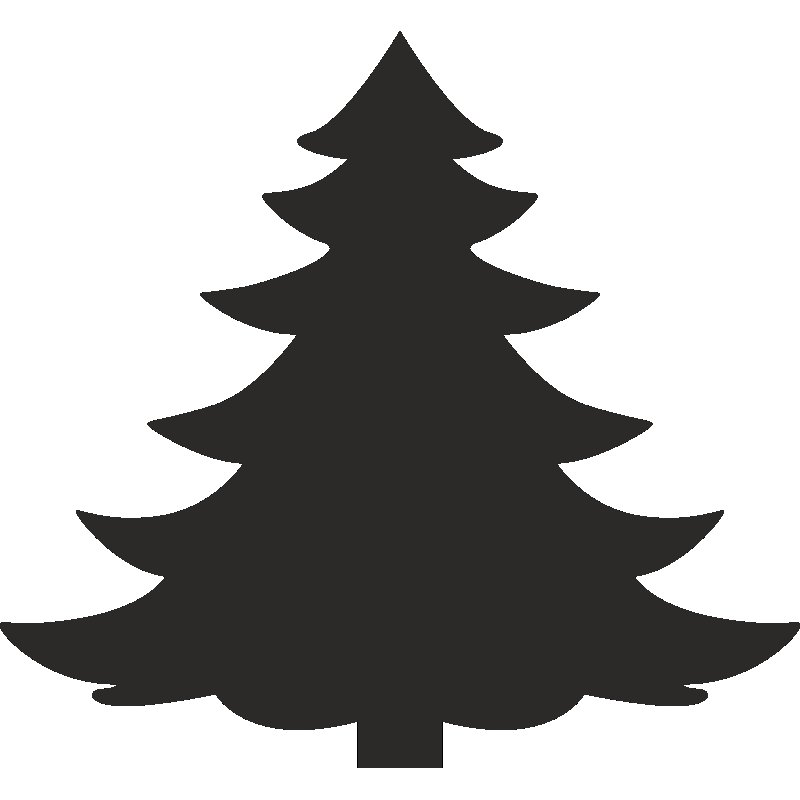 Елочка трафарет