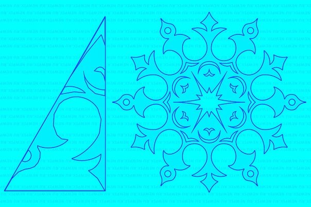 Шаблоны для обрезания снежинок