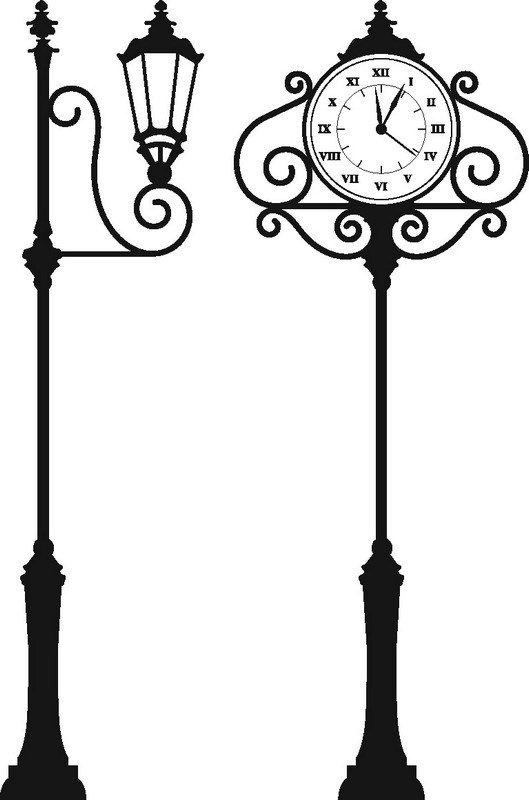 Фонарь уличный старинный