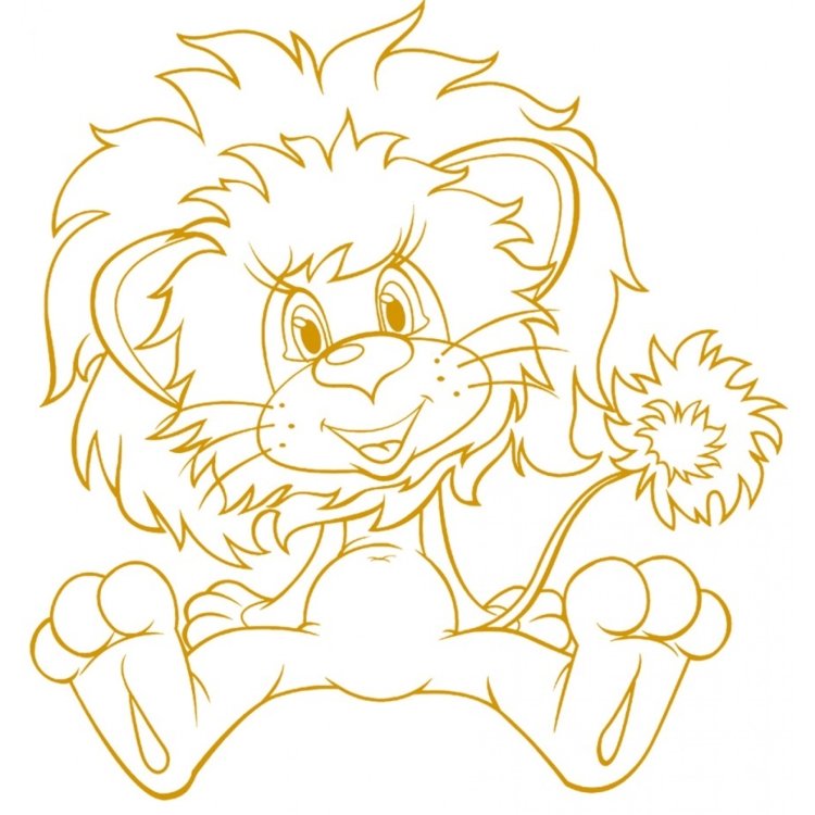 Львенок и черепаха раскраска для детей