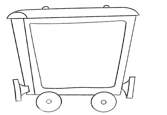 Вагон раскраска для детей