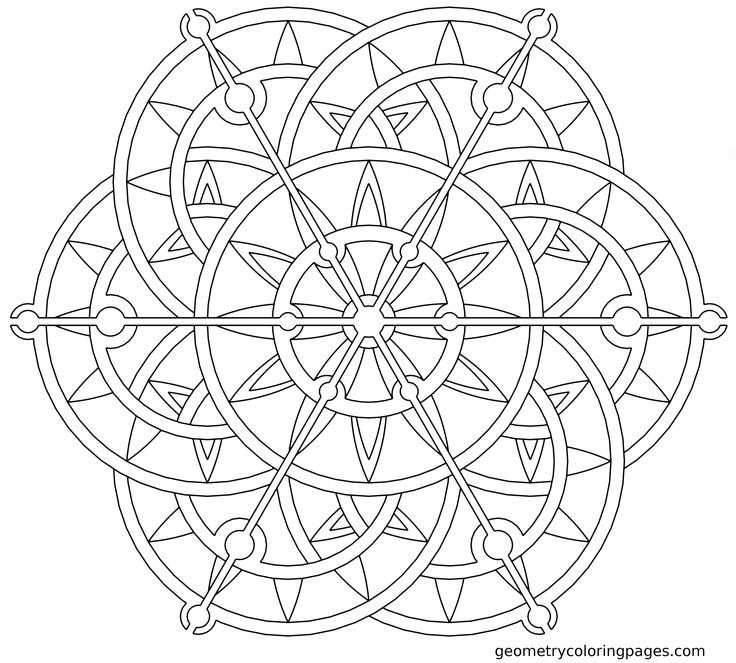 Раскраска Мандала