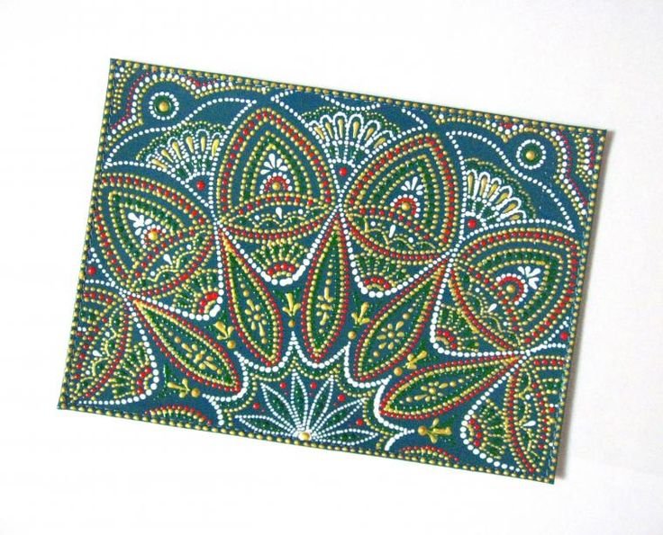 Точечная роспись прямоугольник