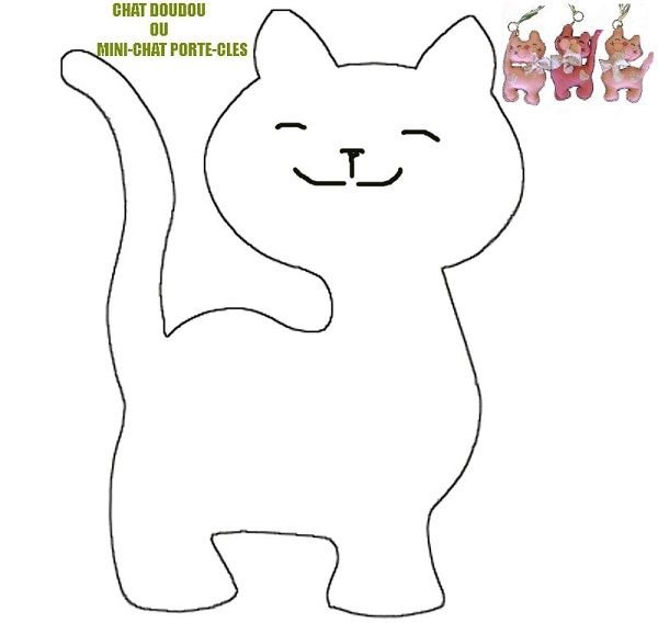 Котик из фетра выкройка