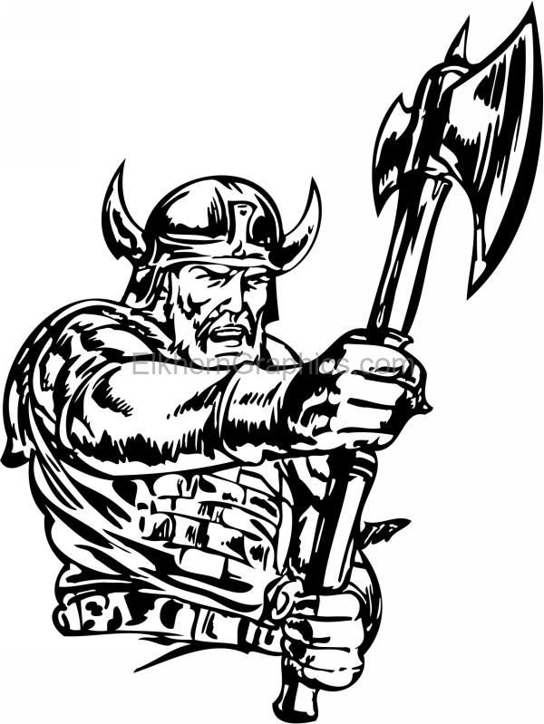 Трафарет Викинг