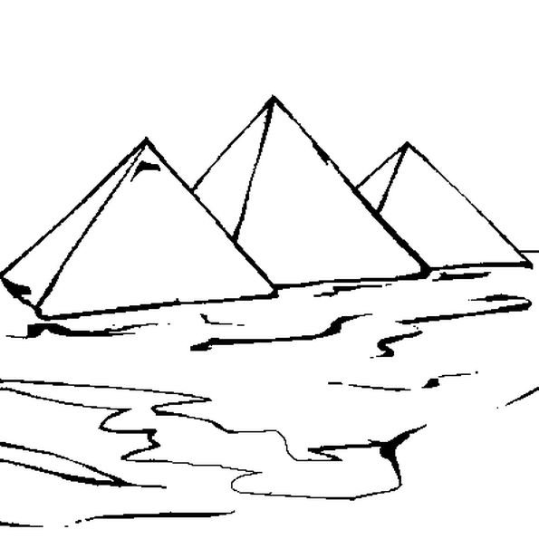 Египетские пирамиды раскраска