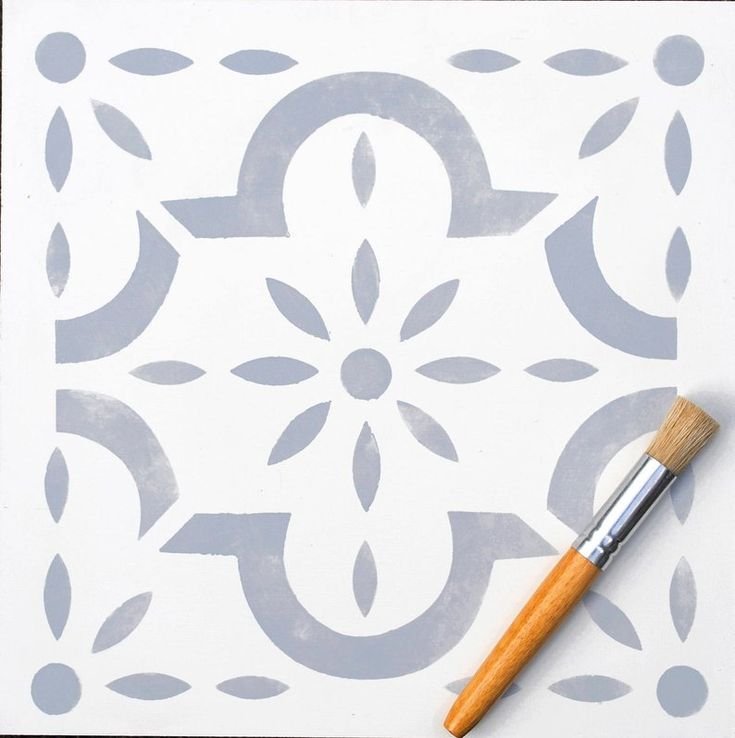 Трафарет для покраски плитки