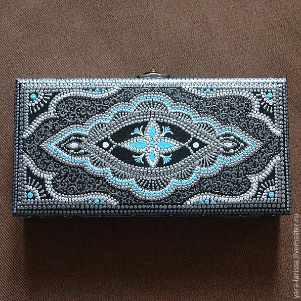 Точечная роспись шкатулки