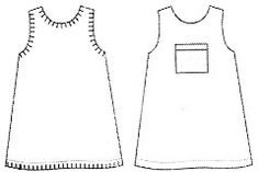 Трафарет сарафана для рисования