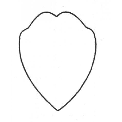 Трафарет лепестка цветка