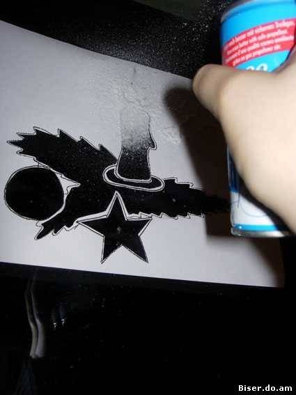 Трафарет для покраски из баллончика