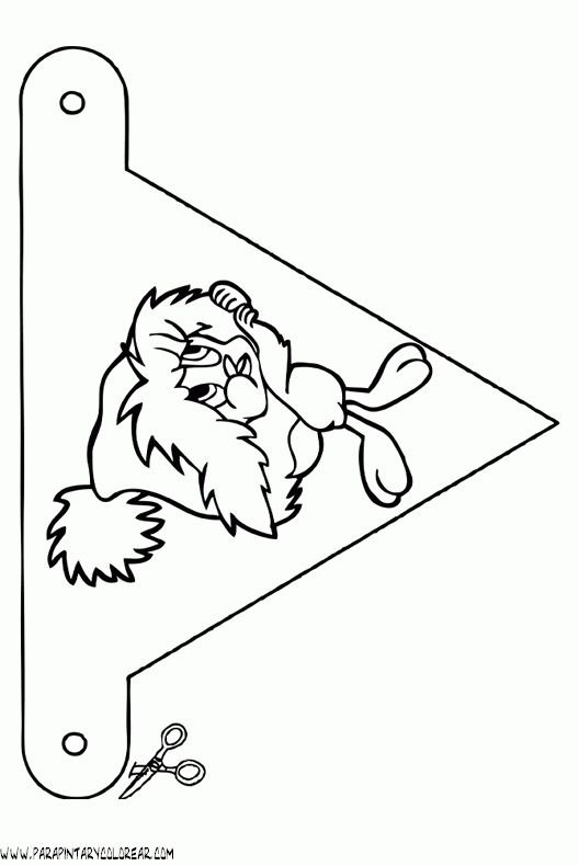 Новогодние флажки раскраска