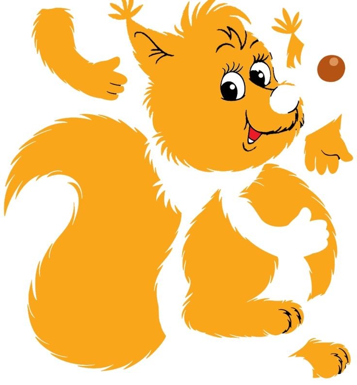 Аппликация Белочка