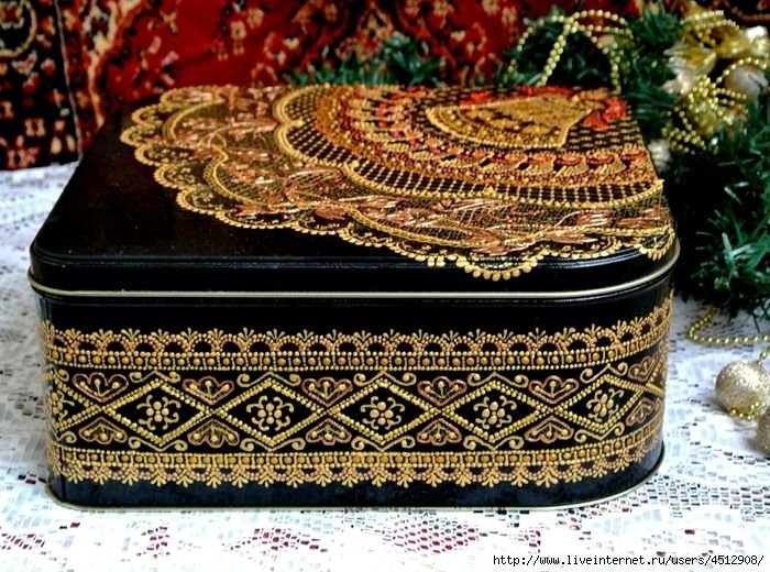 Шкатулка с орнаментом