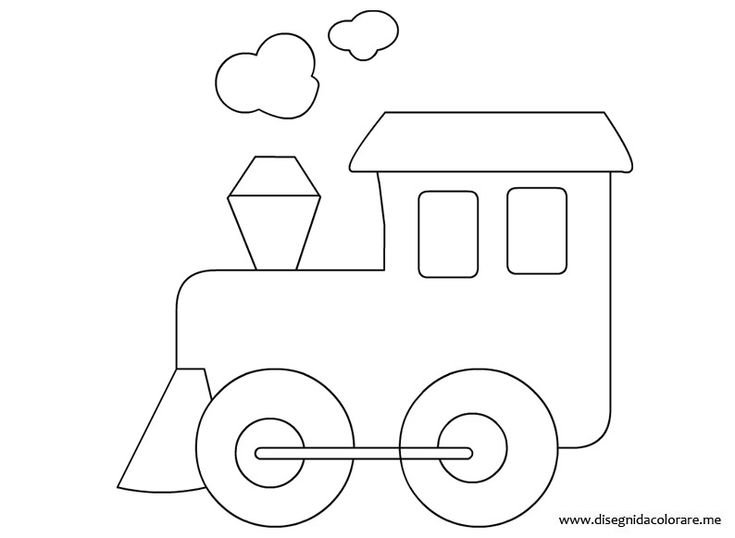 Вагончик трафарет