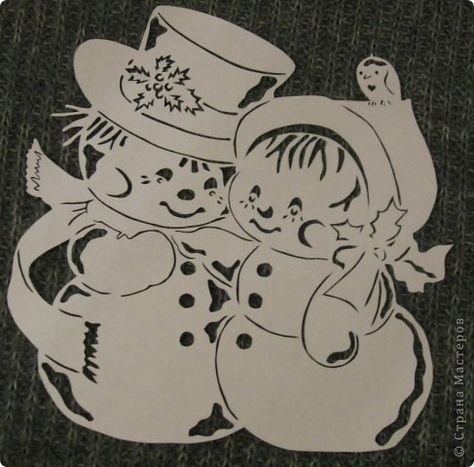 Вытынанки новогодние