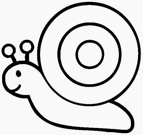 Улитка раскраска для малышей