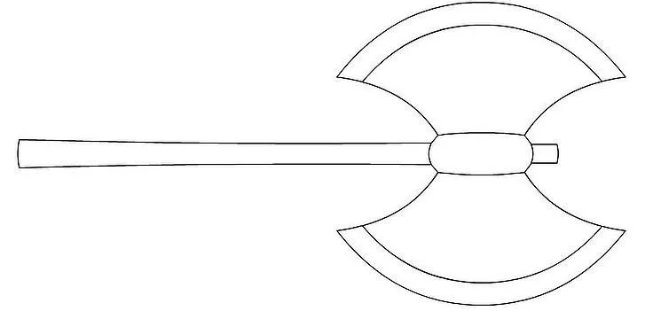 Секира чертеж