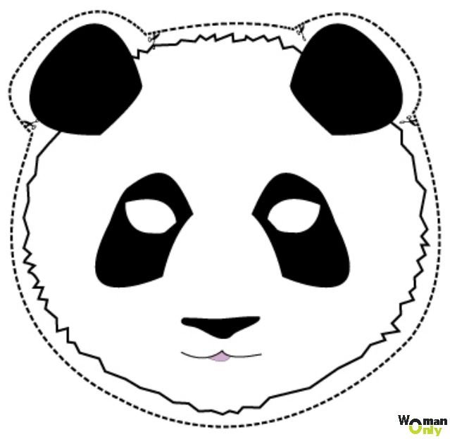 Панда маска для детей