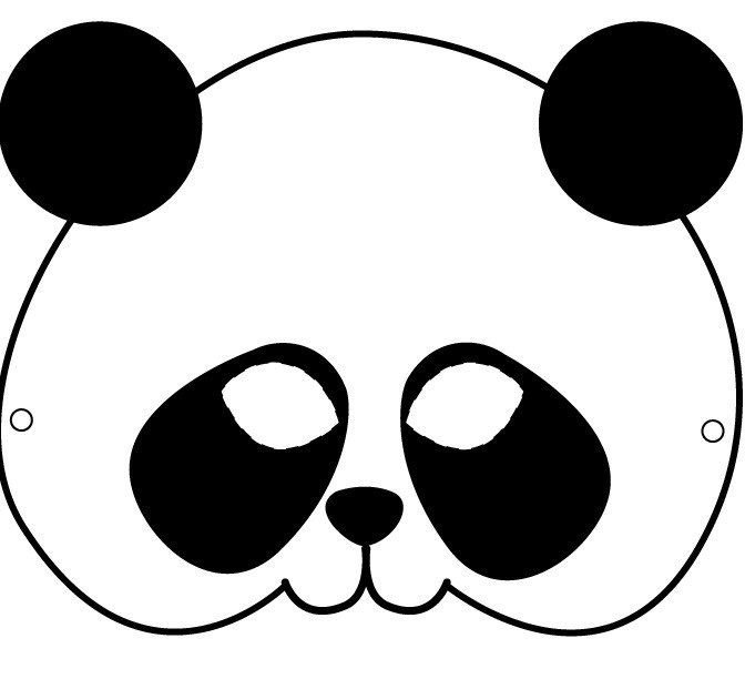 Маска панды
