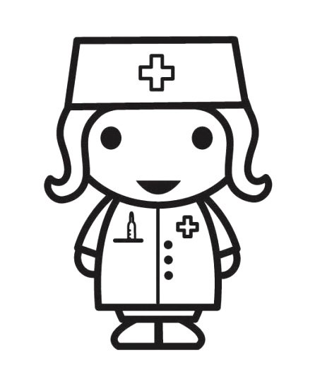 Раскраска врач