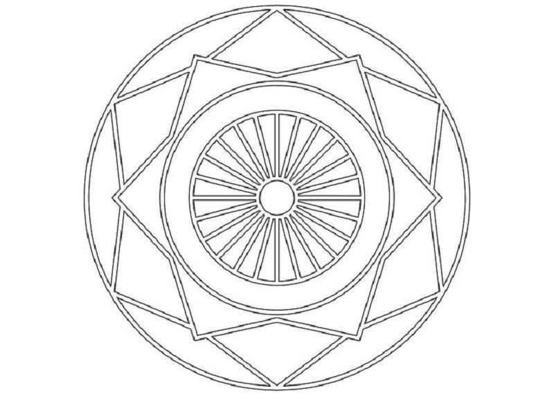 Геометрический узор в круге