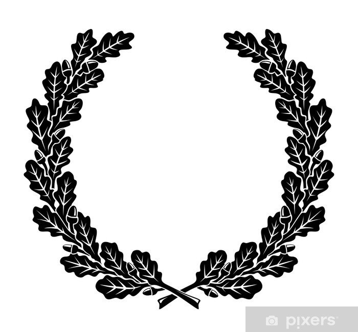 Дубовый венок в геральдике Россия