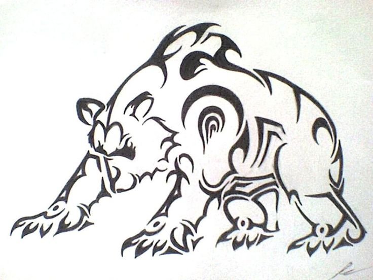 Медведь орнамент