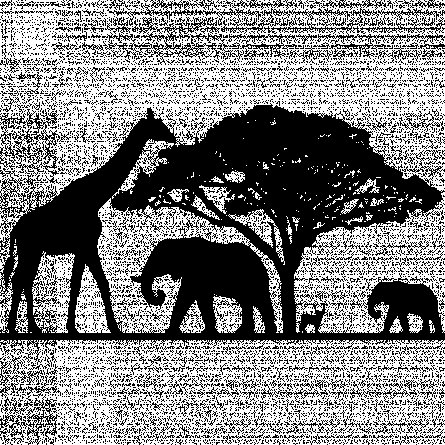 Силуэты животных для вырезания