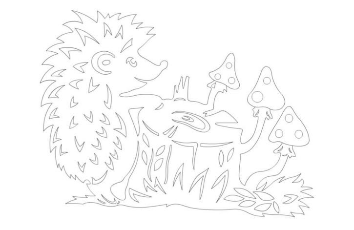 Осенние вытынанки на окна