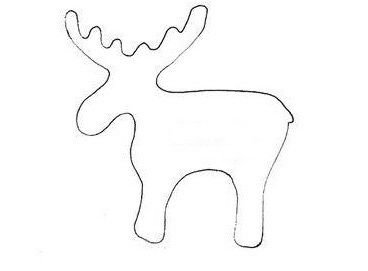 Выкройка оленя новогоднего