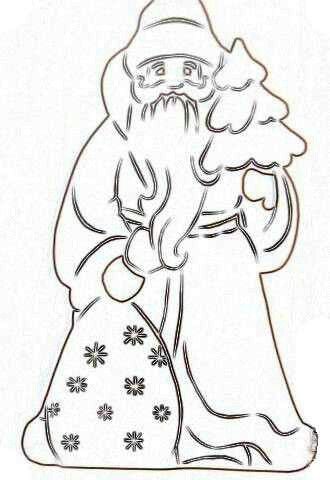 Вытыканка дед Мороз и Снегурочка