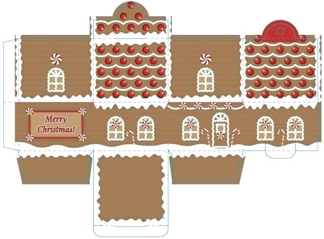 Новогодние домики для склеивания