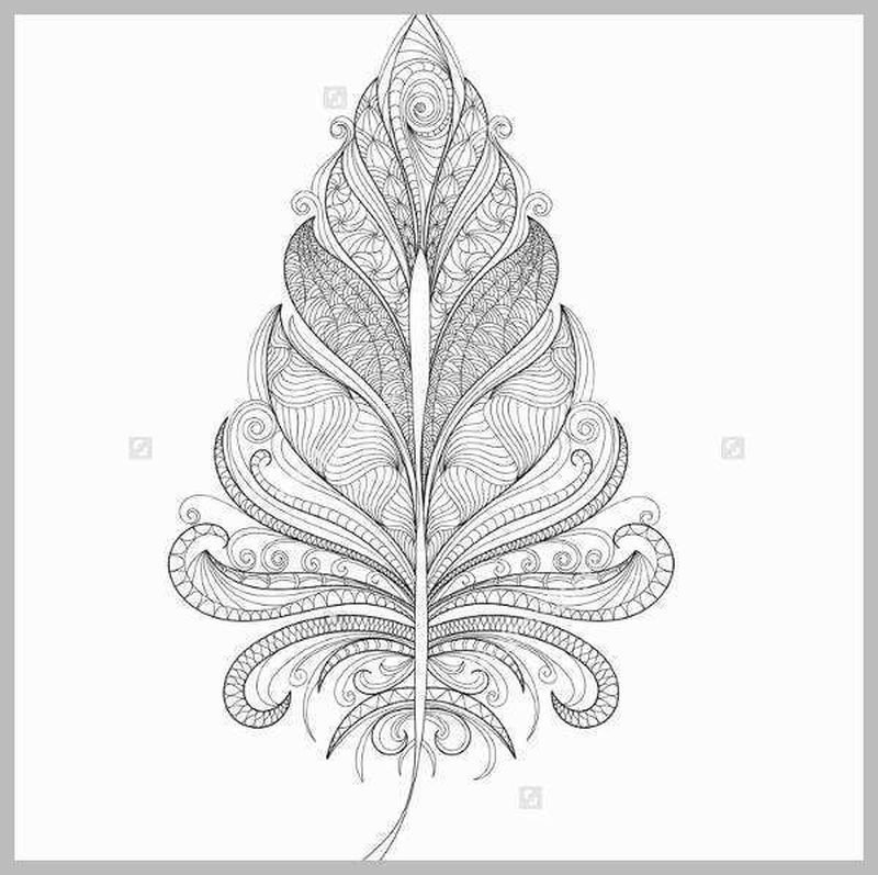 Раскраски антистресс перья