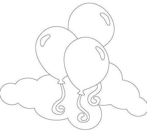 Шары трафарет