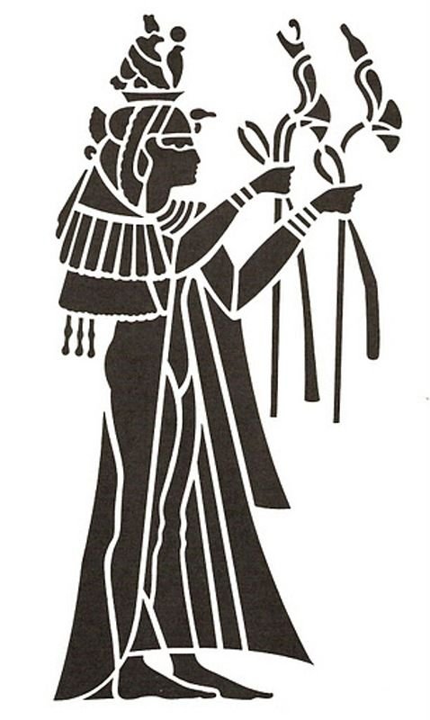 Трафареты в египетском стиле для декора