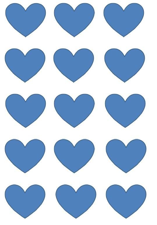 Сердечки разной формы