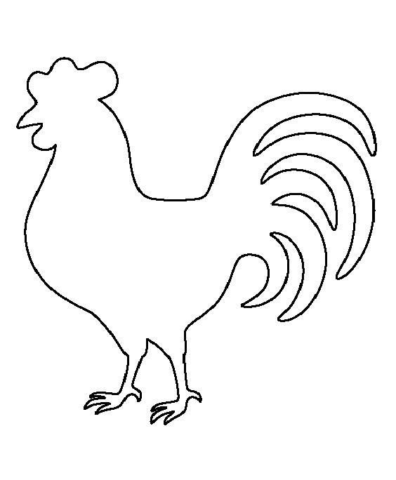 Петух контур