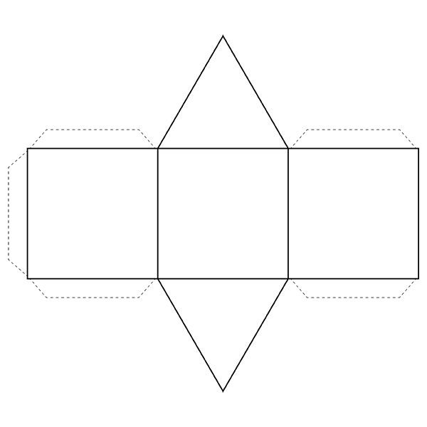 Развертка правильной треугольной Призмы