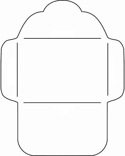 Конверт шаблон