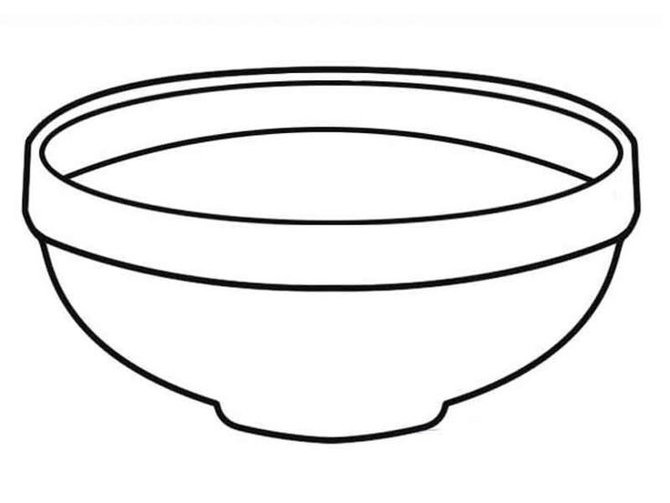 Раскраска тарелочка