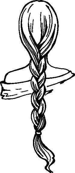 Коса раскраска