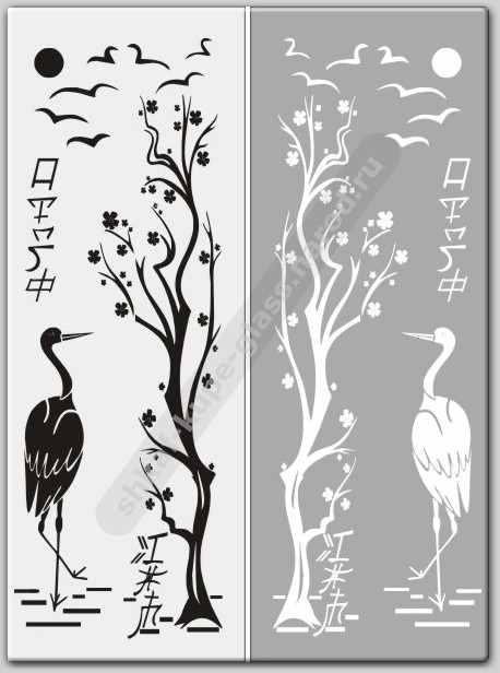 Трафарет на дверь