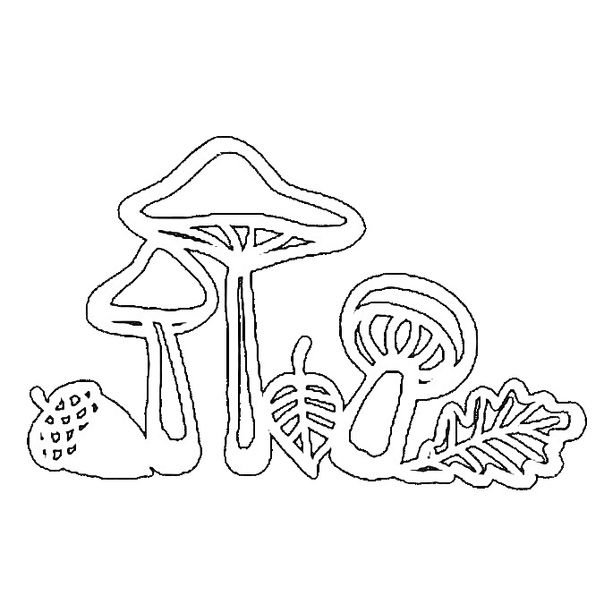 Трафареты на окна осень