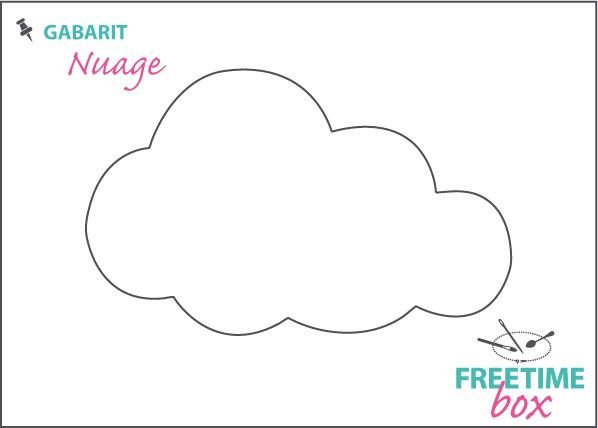 Облако из фетра выкройка