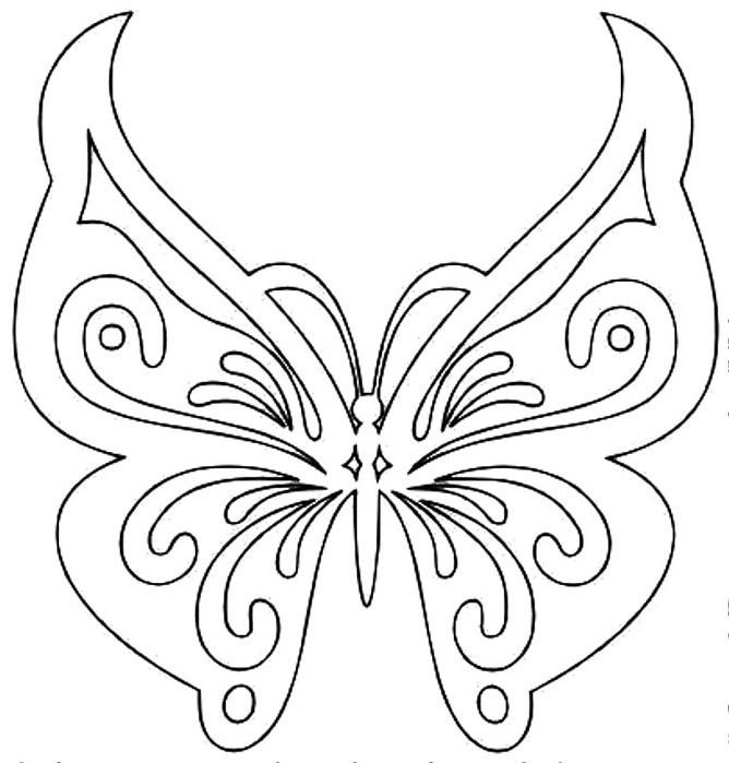 Вытынанки бабочки