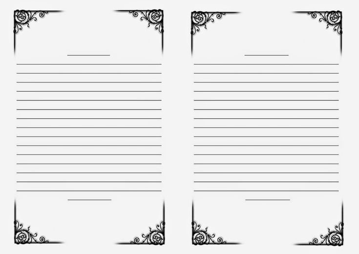 Странички для блокнотов шаблоны