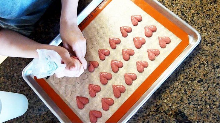 Трафарет для макарон сердце